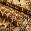 Гобелен гостиный 513-02-03 серо-зеленый абстракция