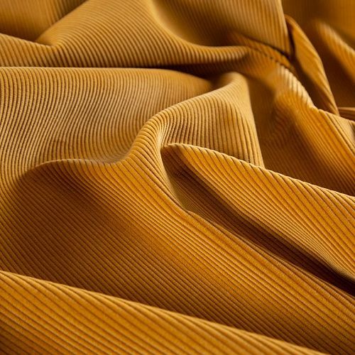 Вельвет стрейч 008-20023 горчичный однотонный