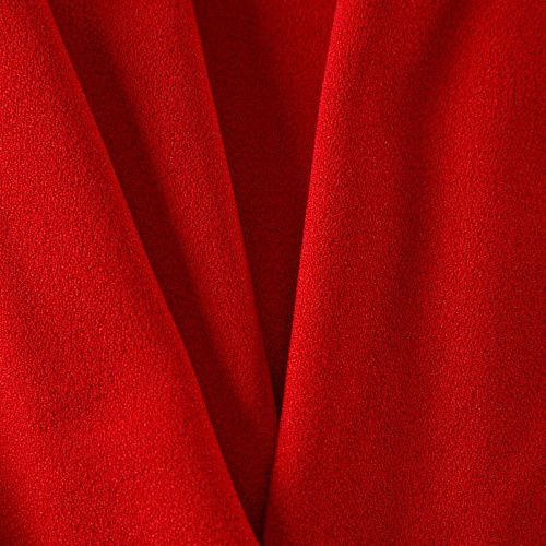 Креп 026-12591 красно-вишневый однотонный