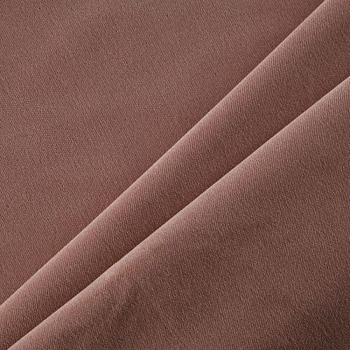 Ткань портьерная негорючая бархат 09-02-13729 светло-коричневый однотонный