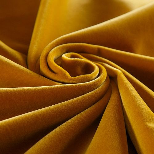 Бархат 002-17135 золотисто-медовый однотонный