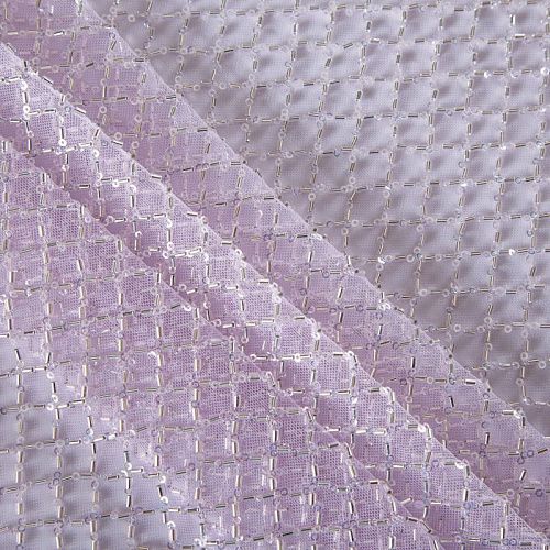 Сетка со стеклярусом 050-13576 сиреневый