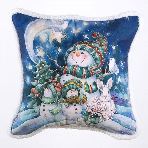 Наволочка принт декоративная на молнии 48х48 см 521928 