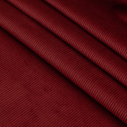 Вельвет стрейч 008-20770 красно-бордовый однотонный
