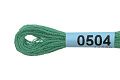 Нитки для вышивания Gamma мулине 8 м 0504 зеленый