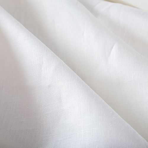 Лен натуральный 035-19878 молочный однотонный