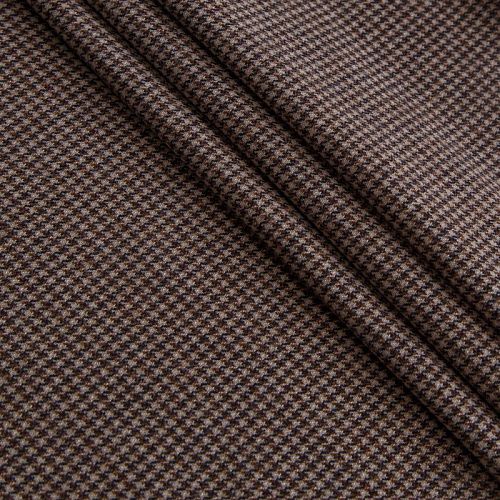 Ткань костюмная 025-14425 бежевый принтованный