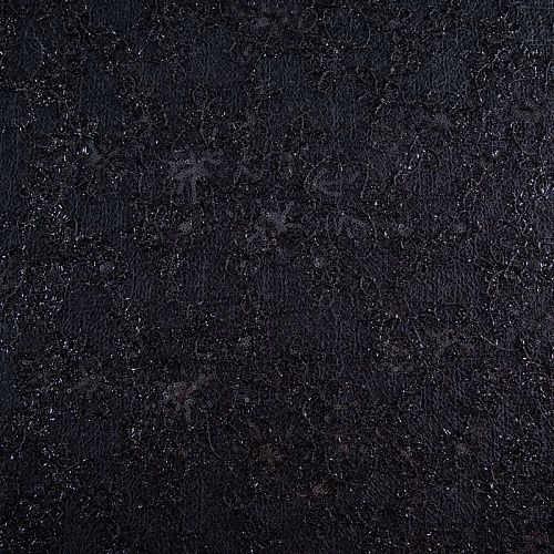 Трикотаж вязаный с вышивкой и пайетками 056-20760 черный