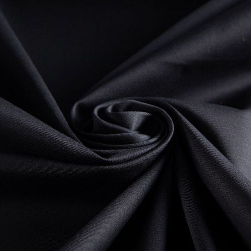 Коттон стрейч 063-20381 черный однотонный