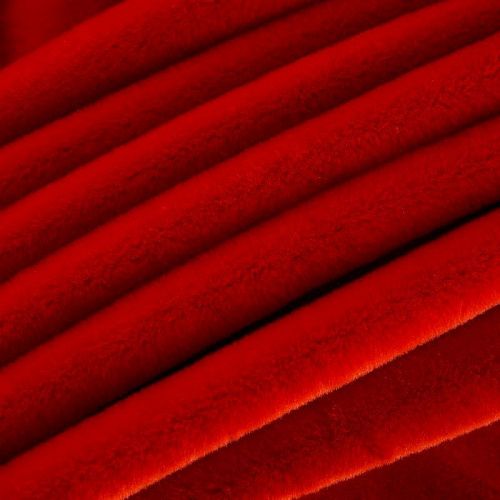 Мех искусственный 037-14979 красный однотонный