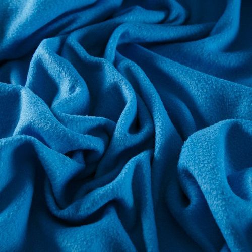 Флис 061-15707 насыщенный голубой однотонный