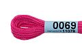 Нитки для вышивания Gamma мулине 8 м 0069 фуксия
