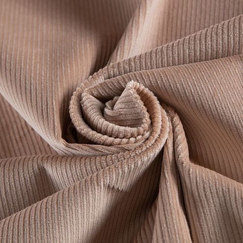 Вельвет стрейч 008-20774 пудровый однотонный