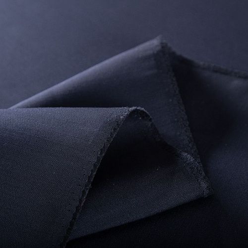 Креп стрейч Valentino 026-19822 черный однотонный