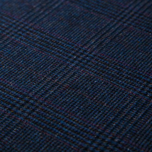 Ткань костюмная 025-14413 синий принтованный