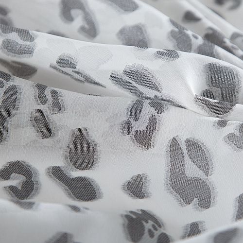 Шифон шелковый с люрексом 068-20197 белый/серебро