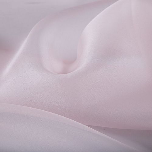 Органза шелковая 039-20069 пудровый