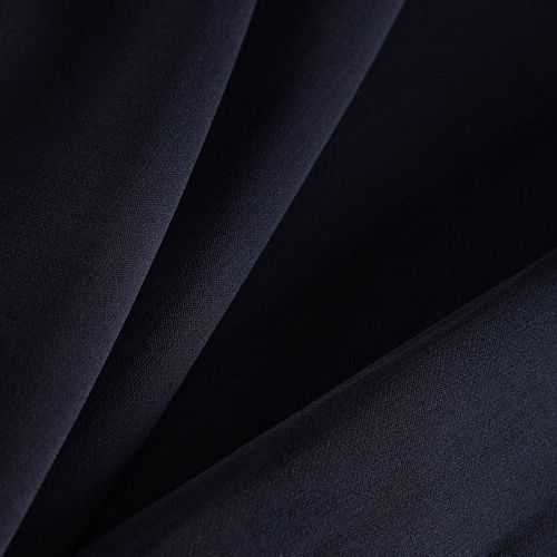 Шерсть костюмная стрейч 025-17278 черный однотонный