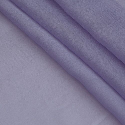 Креп-шифон шелковый 027-16816 разбеленный лавандовый однотонный