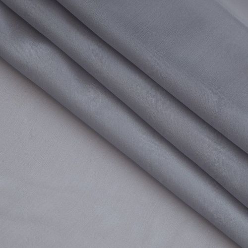 Шифон шелковый 068-16817 светло-серый однотонный