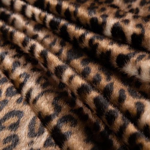 Мех искусственный Gucci 037-19610 коричневый принтованный