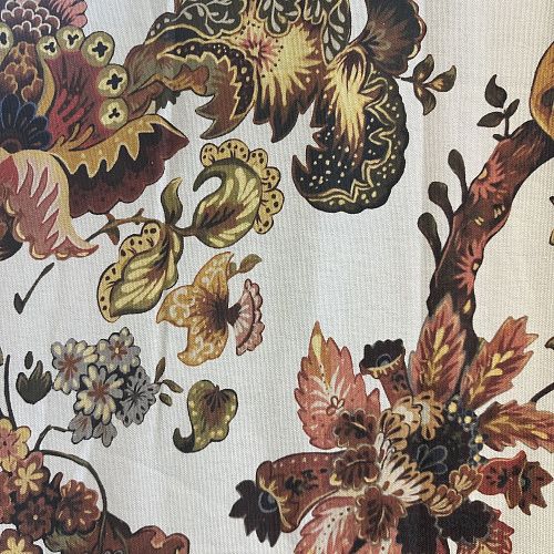 Ткань портьерная h-325 см Т391-02-108 молочный принтованный