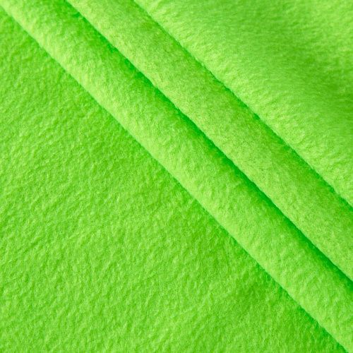 Флис 061-15711 неоновый салатовый однотонный