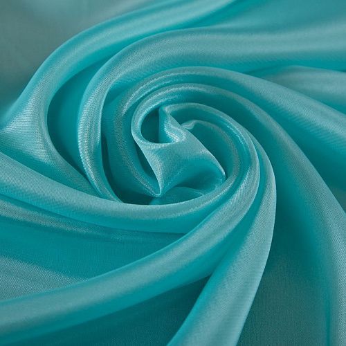 Перл шифон 068-19393 ментоловый однотонный