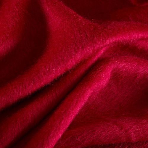 Альпака пальтовая Etro 040-19075 красно-малиновый однотонный