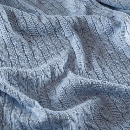 Трикотаж вязаный 056-16593 голубой