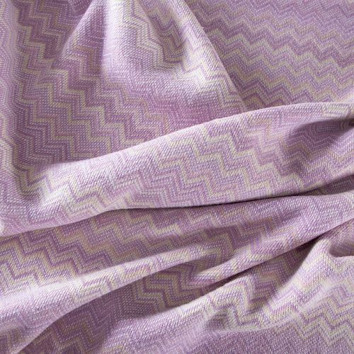 Трикотаж шерстяной вязаный Missoni 056-19777 молочно-сиреневый