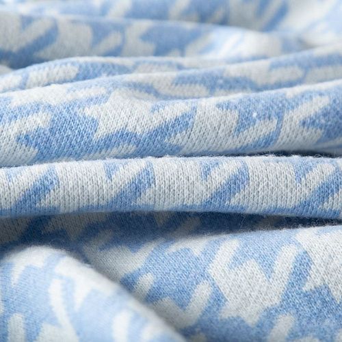 Трикотаж шерстяной вязаный 056-19824 бело-голубой