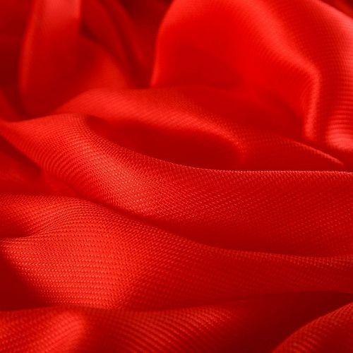 Шелк натуральный 064-16229 оранжево-красный однотонный