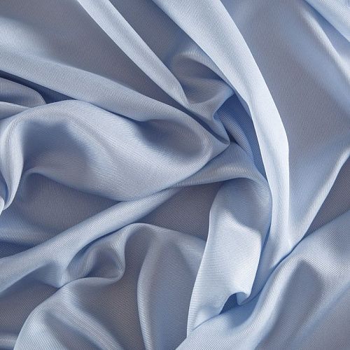 Ткань подкладочная К17-318 серо-голубой однотонный