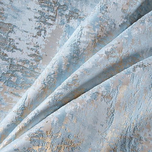 Жаккард 017-13599 бежево-голубой