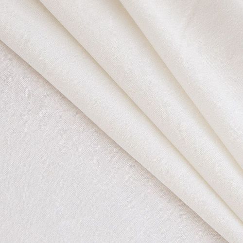 Лен натуральный 035-16635 молочный однотонный