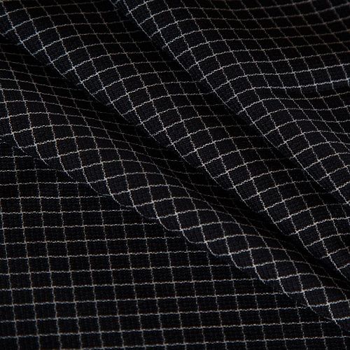 Ткань костюмная 025-16270 черно-белый клетка