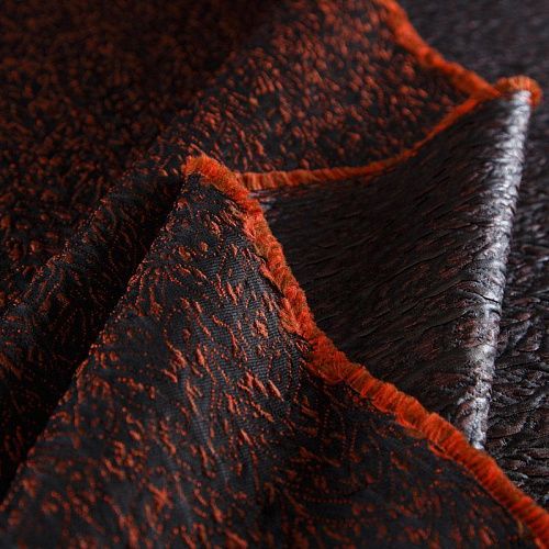 Жаккард стрейч 017-16459 красно-черный