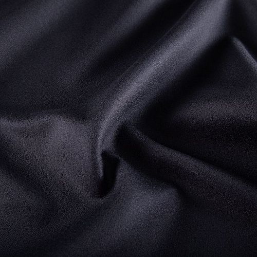 Креп дублированный Versace 026-20385 черный однотонный