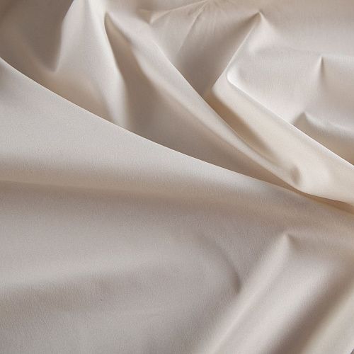 Поплин стрейч 063-20009 экрю однотонный