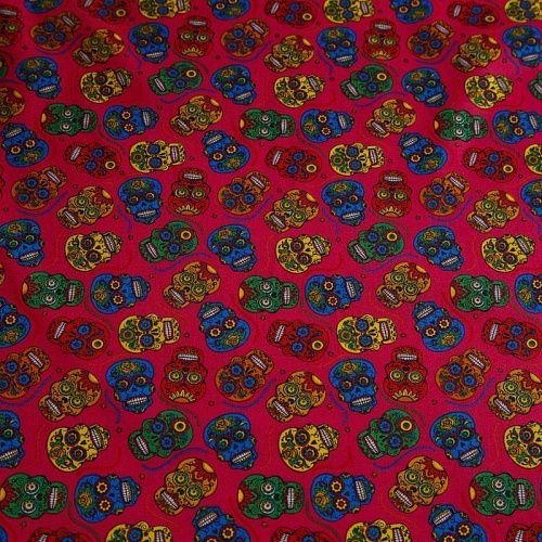 Поплин 063-16606 фуксия принтованный