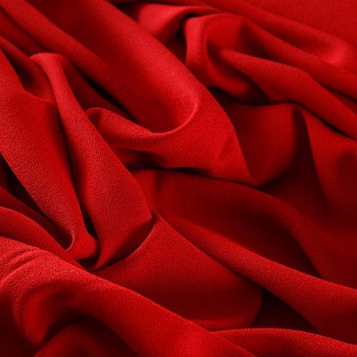 Креп 026-12591 красно-вишневый однотонный