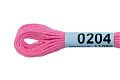 Нитки для вышивания Gamma мулине 8 м 0204 ярко-розовый