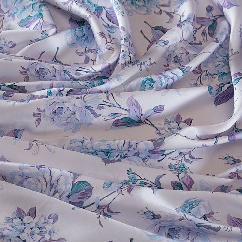 Шелк натуральный Zimmermann 064-19244 белый принтованный