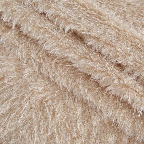 Мех искусственный на трикотажной основе 037-20749 бежевый