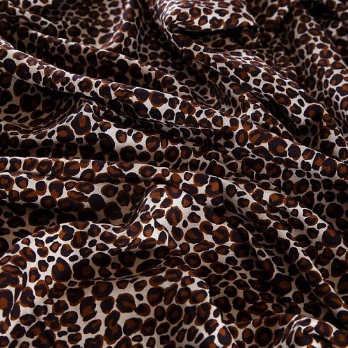 Креп вискозный 026-17668 молочный принтованный