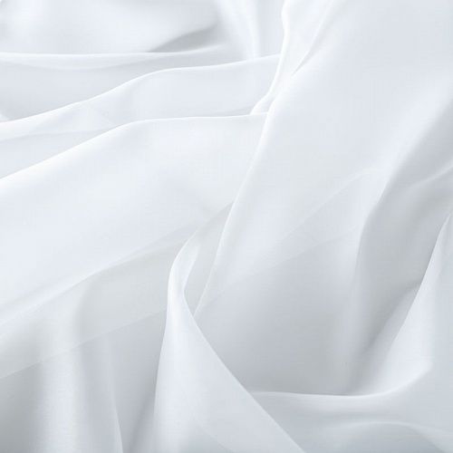 Тюль капрон с утяжелителем 03-01-18044 белый однотонный