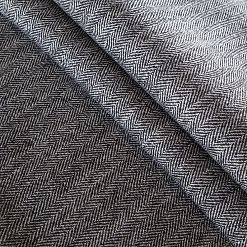 Твид-коттон 2-х сторонний курточный 033-12601 черный