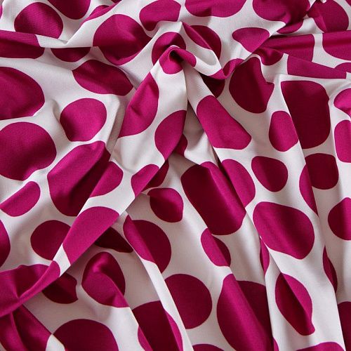 Трикотаж масло 056-12528 белый принтованный