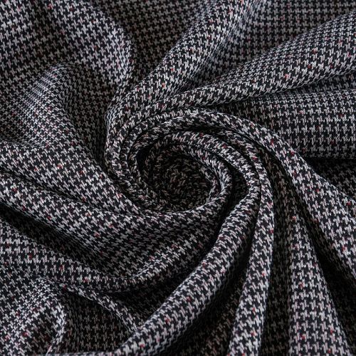 Трикотаж 056-11787 черный принтованный